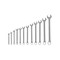 Gedore Combination Wrench Set, 12 pcs., 6-19mm, SAE or Metric: Metric 1 B-0112 - alternate 3
