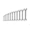 Gedore Wrench Set, Doubl Open End, 12 pcs., 6-32mm, Finish: Chrome plated 6-12 - alternate 2