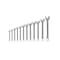 Gedore Combination Wrench Set, 12 pcs., 6-19mm, Finish: Chrome plated 7-0112 - alternate 2