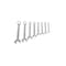 Gedore Combination Wrench Set, 8 pcs., 10-24mm, Wrench Head Sizes: 10mm to 24mm 7-08 - alternate 5