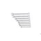 Gedore Combination Wrench Set, 8 pcs., 10-24mm, Wrench Head Sizes: 10mm to 24mm 7-08 - alternate 6