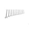 Gedore Combination Wrench Set, 11 pcs., 8-22mm, SAE or Metric: Metric 7-011 - alternate 4