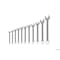 Gedore Combination Wrench Set, 11 pcs., 8-22mm, SAE or Metric: Metric 7-011 - alternate 2
