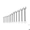 Gedore Combination Wrench Set, 12 pcs., 10-32mm, Wrench Head Sizes: 10mm to 32mm 7-012 - alternate 2