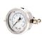 Pic Gauges Gauge, 2", 0-100psi, 1/4"CBM, Fill, U-Clamp, 2 in Dial, 1/4 in NPT Male Center Back Location 203D-204E - alternate 1
