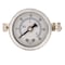 Pic Gauges Gauge, 1.5", 0/30 psi, 1/8"CBM, LF, U-Clamp, 1 1/2 in Dial, 1/8 in NPT Male Center Back Location 203L-158C - alternate 3