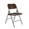 National Public Seating Folding Chair, Brown, Steel, Unpadded, PK4 203 - alternate 8