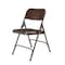 National Public Seating Folding Chair, Brown, Steel, Unpadded, PK4 203 - alternate 4