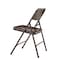 National Public Seating Folding Chair, Brown, Steel, Unpadded, PK4 203 - alternate 2