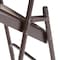 National Public Seating Folding Chair, Brown, Steel, Unpadded, PK4 203 - alternate 5