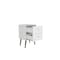Manhattan Comfort Nightstand, Mid Century, White 204AMC6 - alternate 2