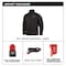 Milwaukee Tool M12 Heated TOUGHSHELL Jacket Kit, Heats Up to 12 hrs, 44 in Max Chest, 4 Outside Pockets, Black, 3XL 204B-213X - alternate 7