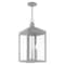 Livex Lighting Nyack 3 Light Nordic Gray Outdoor Pendant Lantern 20587-80 - alternate 6