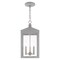 Livex Lighting Nyack 3 Light Nordic Gray Outdoor Pendant Lantern 20593-80 - alternate 6