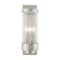 Livex Lighting Hillcrest 3 Light Brushed Nickel Outdoor Wall Lantern 20724-91 - alternate 5