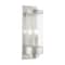 Livex Lighting Hillcrest 3 Light Brushed Nickel Outdoor Wall Lantern 20724-91 - alternate 8