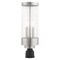 Livex Lighting Hillcrest 3 Light Brushed Nickel Outdoor Post Top Lantern 20728-91 - alternate 1