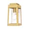 Livex Lighting Oslo 1 Light Satin Brass Outdoor Wall Lantern 20851-12 - alternate 1