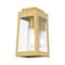 Livex Lighting Oslo 1 Light Satin Brass Outdoor Wall Lantern 20851-12 - alternate 2