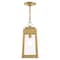 Livex Lighting Oslo 1 Light Satin Brass Outdoor Pendant Lantern 20854-12 - alternate 2