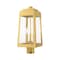 Livex Lighting Oslo 3 Light Satin Brass Outdoor Post Top Lantern 20856-12 - alternate 6