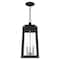 Livex Lighting Oslo 3 Light Black Outdoor Pendant Lantern 20857-04 - alternate 7