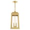 Livex Lighting Oslo 3 Light Satin Brass Outdoor Pendant 20857-12 - alternate 5