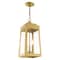 Livex Lighting Oslo 3 Light Satin Brass Outdoor Pendant 20857-12 - alternate 3