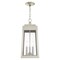 Livex Lighting Oslo 3 Light Brushed Nickel Outdoor Pendant Lantern 20857-91 - alternate 5