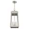 Livex Lighting Oslo 3 Light Brushed Nickel Outdoor Pendant Lantern 20857-91 - alternate 2