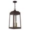 Livex Lighting Oslo 3 Light Bronze Outdoor Pendant Lantern 20860-07 - alternate 7