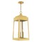 Livex Lighting Oslo 3 Light Satin Brass Outdoor Pendant Lantern 20860-12 - alternate 1