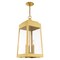Livex Lighting Oslo 3 Light Satin Brass Outdoor Pendant Lantern 20860-12 - alternate 8