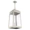 Livex Lighting Oslo 3 Light Brushed Nickel Outdoor Pendant Lantern 20860-91 - alternate 4