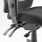 Lorell Managerial Chair Lorell Mid-Back Desk Chair, Adjustable Arms, 18" to 21.66" Height, Fabric, Black LLR86802 - alternate 4