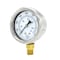 Pic Gauges 2 1/2 in Dial, 1/4 in NPT Male Lower Location, Stainless Steel Case Material 211D-254Q - alternate 1