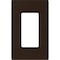 Lutron Designer Wall Plates, Number of Gangs: 1 Gloss Finish, Brown CW-1-BR - alternate 2