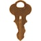 Safety Technology International Key, Gold, Nickel Material, 1 1/2 in, For Use With STI-6400, STI-6402, STI-6403, STI-6404, PK2 KIT-H19032 - alternate 2