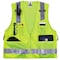 Ergodyne Lime Type R Class 2 Surveyors Vest, 2XL/, poly, Zipper closure Closure, 4 Outside Pockets, Lime 8250Z - alternate 4
