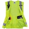 Ergodyne Lime Type R Class 2 Surveyors Vest, 2XL/, poly, Zipper closure Closure, 4 Outside Pockets, Lime 8250Z - alternate 3