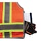 Ergodyne Orange Type R Class 2 Heavy-Duty Surveyo, solid polyester front and a 100% polyester mesh back 8254HDZ - alternate 2