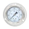 Pic Gauges Gauge, 2-1/2", 0/6000psi, 1/4"CBM, Front Flg, 2 1/2 in Dial, 1/4 in NPT Male Center Back Location 214D-254S - alternate 3