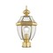 Livex Lighting Monterey 1 Light Polished Brass Outdoor Post Top Lantern 2153-02 - alternate 1
