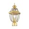 Livex Lighting Monterey 1 Light Polished Brass Outdoor Post Top Lantern 2153-02 - alternate 3