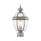 Livex Lighting Monterey 1 Light Brushed Nickel Outdoor Post Top Lantern 2153-91 - alternate 1