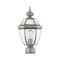 Livex Lighting Monterey 1 Light Brushed Nickel Outdoor Post Top Lantern 2153-91 - alternate 2