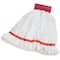 Carlisle Foodservice Looped-End Wet Mop, White, Microfiber, PK12 36942002 - alternate 3