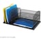 Safco Letter Tray/File Holder, Black, Steel, 19 1/2 in W, 11 1/2 in L, 8 1/4 in H 3254BL - alternate 3