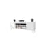 Manhattan Comfort Baxter 62.99" TV Stand with 4 Shelves in White 217BMC6 - alternate 9