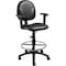 Boss Black Caressoft Drafting Stools W/Adj Arms & Footring B1691-CS - alternate 6